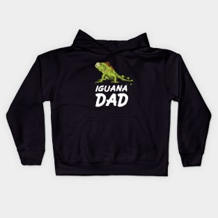 Iguana Dad for Iguana Lovers, White Kids Hoodie